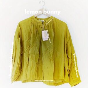 Dôen Jane Blouse in Golden Willow Organic Cotton Viscose Size XS Brand New NWT